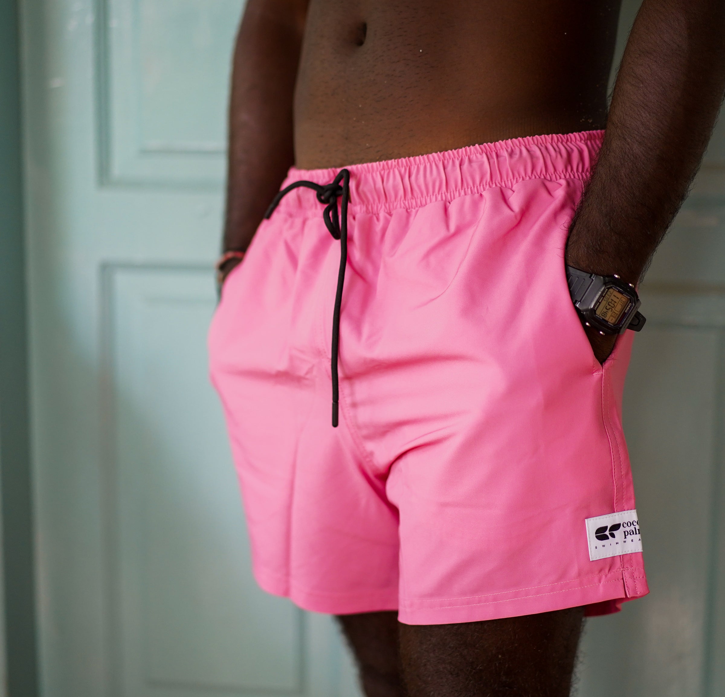 Buy Mens Swim Trunks Swimming shorts Pink Shorts Surfing Shorts Cocopalm Swimwear